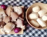 Hình bước làm 1 của món Cháo khoai sọ nấu đuôi heo