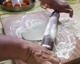 A picture of step 19 of Gajar Halwa Poli.