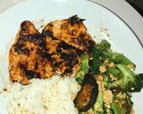 Foto langkah ke 4 dari resep Ayam bbq steak - sayur brokoli.