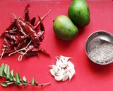 A picture of step 1 of Instant Mango Chutney.