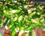 Foto langkah ke 9 dari resep Daging Sapi Cabe Ijo Endez.