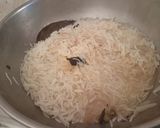 A picture of step 6 of Kerala style Nei choru (One pot meal ghee Rice).