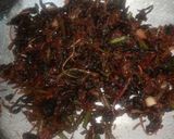 A picture of step 9 of Red Amaranthus or Lal Math chi Bhaji.