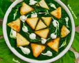 A picture of step 10 of Palak Paneer.