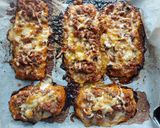 Foto del paso 7 de la receta: Paninis con base de calabaza y zanahoria, con carne y champiñón