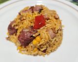 Foto del paso 6 de la receta: Arroz con maíz y lomo de cerdo ahumado