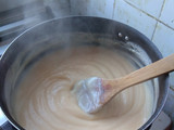 Crema pastelera con vainillas y merengue