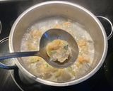 Hình bước làm 3 của món Cháo nấm mối đen