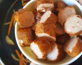 A picture of step 3 of Sausage Carrots Mixed Pepper stir fry.