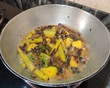 A picture of step 5 of Drumstick pumpkin sabzi.