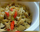 Foto langkah ke 5 dari resep Tumis Jamur Tiram, Tauge dan Tahu.