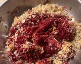 A picture of step 4 of Little millet beetroot tikki.
