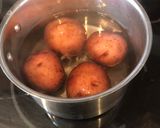 A picture of step 1 of Green garlic potato salad.