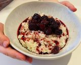 Tejberizs forró meggyel recept fázis 3 fotója