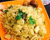 A picture of step 8 of Paneer Matar Pulao.