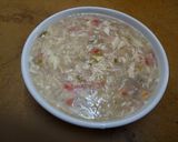 A picture of step 7 of Chicken corn soup.