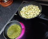 A picture of step 5 of Gnocchi with Pesto and Chorizo.