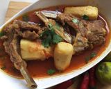 A picture of step 3 of Arvi gosht.