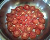Tomato upside down omelette#cookingwithtomatoes recipe step 2 photo