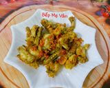 Hình bước làm 4 của món Ếch xào sả ớt