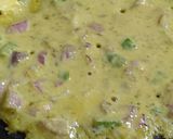 A picture of step 2 of Besan pancake.