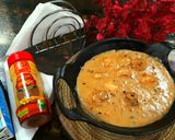 A picture of step 7 of Creamy Mushroom with Peri Peri Sauce.