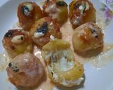 Foto del paso 10 de la receta: Ñoquis bolita rellenos con quesos y salsa de quesos
