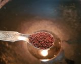 A picture of step 1 of Beans Poriyal stir fry.