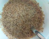 A picture of step 1 of Poppy seed semolina halwa.