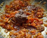 A picture of step 3 of Prawns masala.