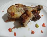 Foto del paso 3 de la receta: Muslos de pollo asados con costillas de cerdo con sabor a carbón