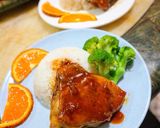 Hình bước làm 4 của món Gà sốt cam