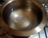 A picture of step 1 of Masala dum chai.