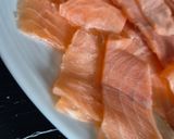 A picture of step 1 of Salmon or Pollock Carpaccio 😀.