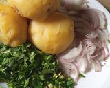 A picture of step 1 of Potato rolls.