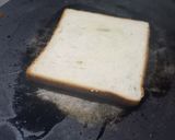 A picture of step 2 of Basil semolina toast.