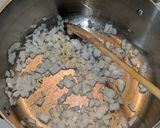 A picture of step 8 of Biscuits and Sausage Gravy Gluten free (can be made dairy free).