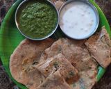 A picture of step 7 of Left over potato stuffe paratha.