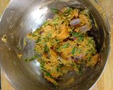 A picture of step 2 of Green Garlic Pakoda.