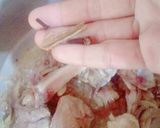 A picture of step 1 of Mutton alu shorba.