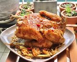 Hình bước làm 5 của món Gà hấp mắm