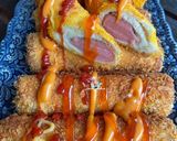 Gambar langkah 6 resipi Roti Gulung Sosej.