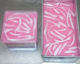 Foto langkah ke 7 dari resep Cake Puding Cocopandan (Dessert Box).