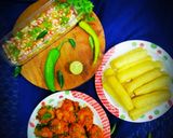 બટાકા ભૂંગળા અને મુરમુરીભેળ(Bataka bhungala with Murmuri bhel) રેસીપી સ્ટેપ5ફોટો
