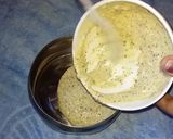 A picture of step 2 of Bhapa paneer.