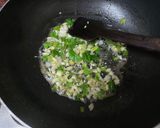 A picture of step 2 of Chicken manchurian.