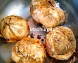 A picture of step 1 of Kaitha Chutney.