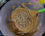 A picture of step 6 of Eggless Coffee Walnut Cake No Oven & Without Cream.