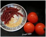 A picture of step 1 of Tteokbokki (Korean Spicy Rice Cake).
