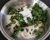 A picture of step 2 of Oats Palak - Methi Muthia.